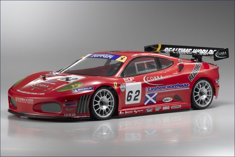 Coche de pista Ferrari F430 de Kyosho